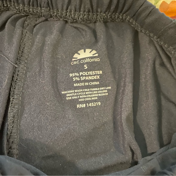 C&C California Navy Pajama Set with Yellow and Orange Accents - Picture 8 of 9